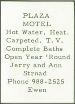 Plaza Motel - 1970S Yearbook Ad (newer photo)